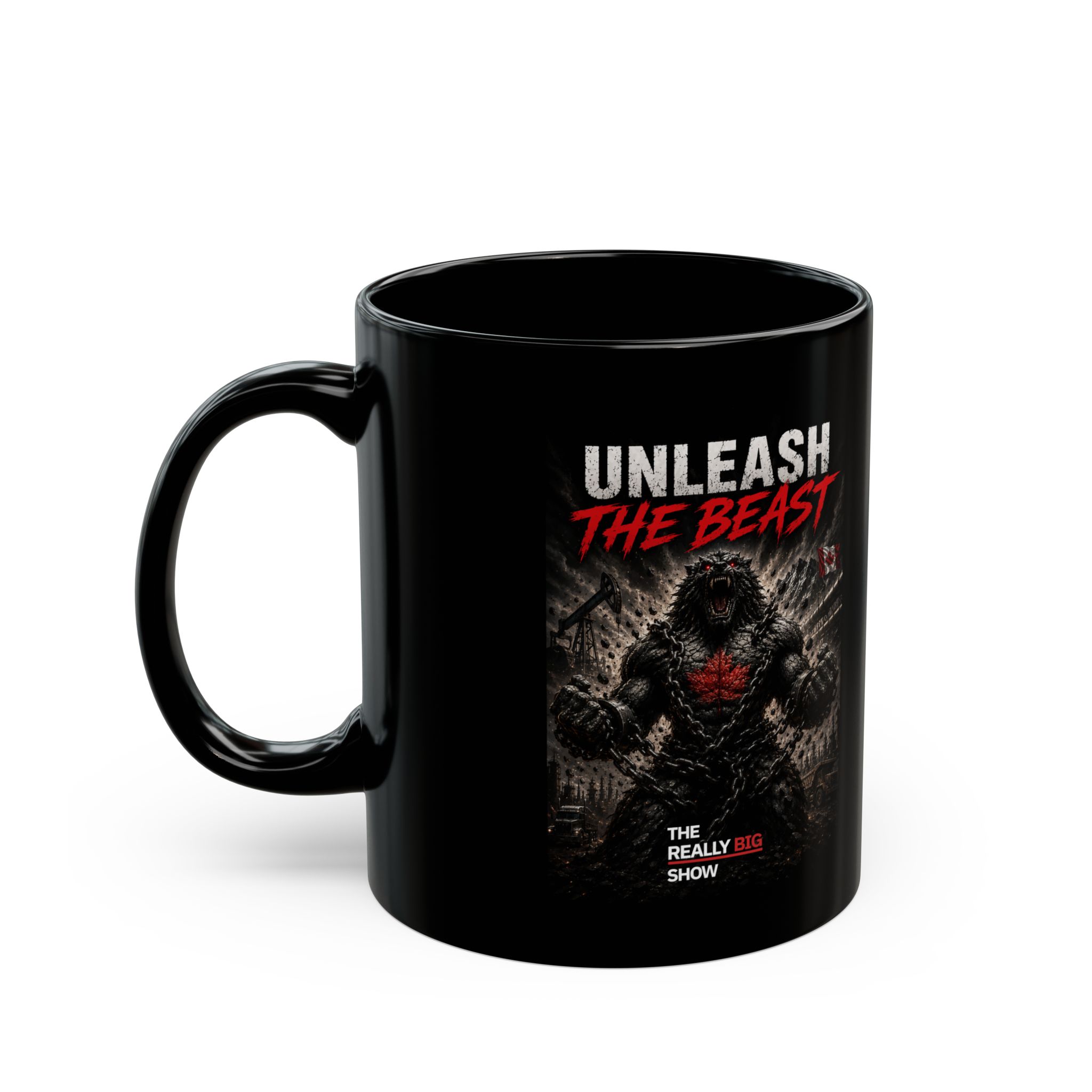 The Really Big Show Black Coffee Mug – 11oz Podcast Logo Mug - Image 3
